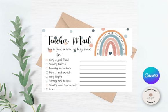 Boho Rainbow Teacher Mail: A Strategic Asset for Educator Communication