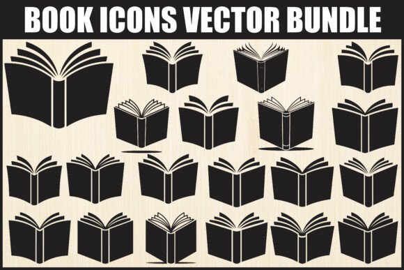 Book Icons Vector Bundle: A Complete Toolkit for Designers and Educators