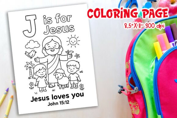Christian Alphabet J is for Jesus Page: A Foundation for Early Faith Education