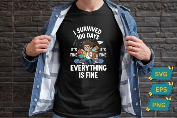 I Survived 100 Days Everything is Fine: A Practical Guide to the Perfect School Milestone Design