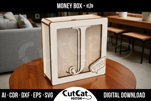 Letter «J» Money Box - Laser Cut File: A Practical Guide to Design and Assembly