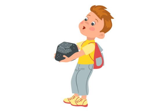 Surprised Boy Found Unusual Stone: Young Curiosity as a Catalyst for Modern Learning