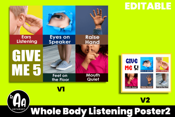 Whole Body Listening Posters Pictures